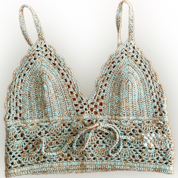 Tops - NWT, Crochet Crop Top